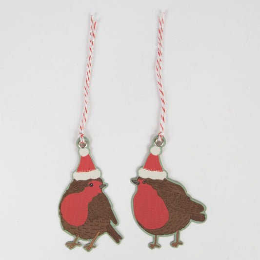 Robin Christmas gift tags