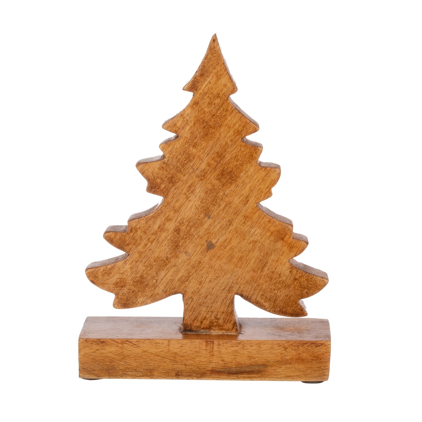 Natural Wood Standing Christmas Tree Decoration
