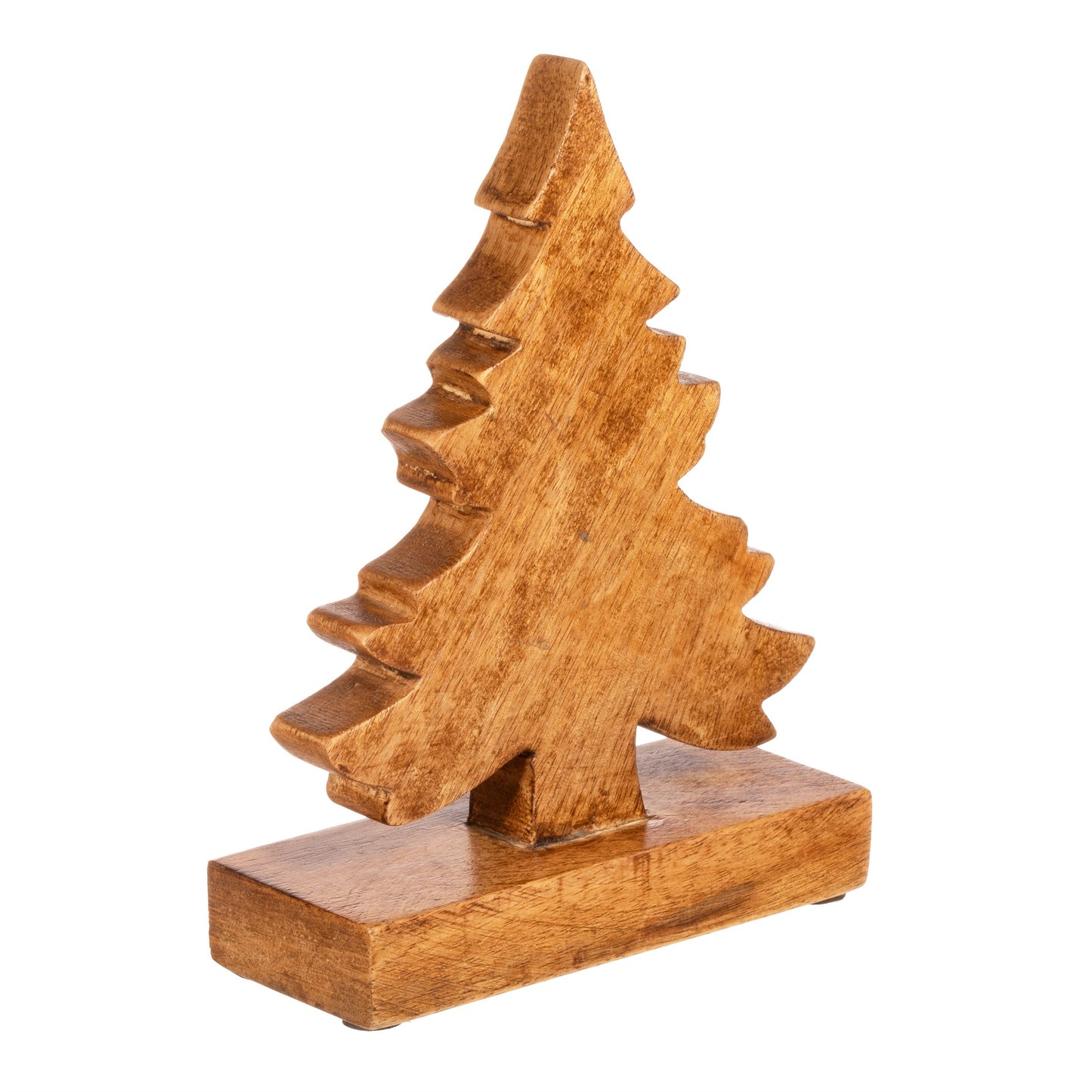 Natural Wood Standing Christmas Tree Decoration