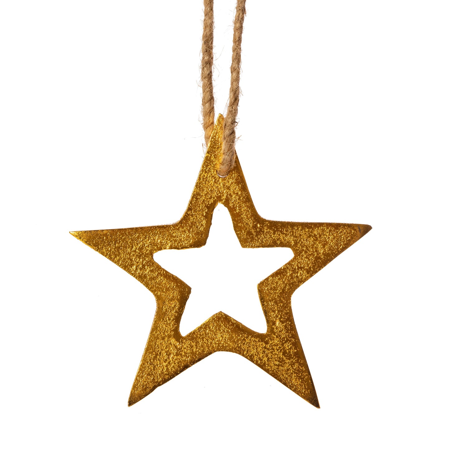 Golden Star Christmas Tree Decoration (Small or Large)