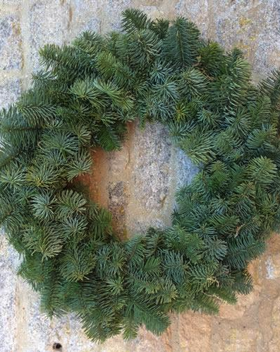 Noble Fir Natural Wreath Plain Undecorated