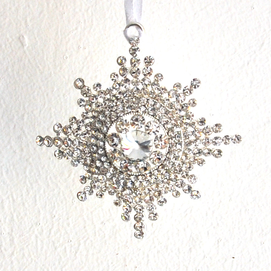 Diamante Jewel Starbursts Christmas Tree Decorations