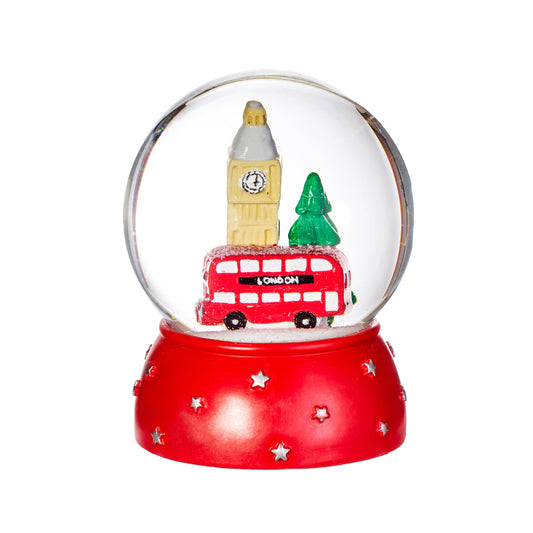 London Glass Snow Globe Christmas Ornament