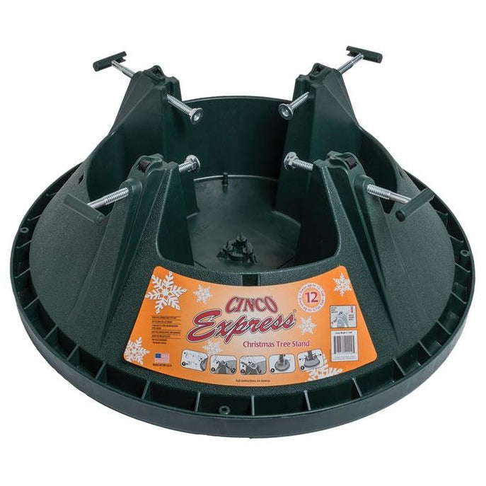 Classic Christmas tree stand the Cinco 12 is suitable for up to a 12 ft Christmas tree, with secure bolts and holds water.