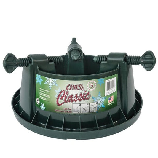 Classic Christmas tree stand the Cinco 5 is suitable for up to a 5ft tree, with secure bolts and holds water.