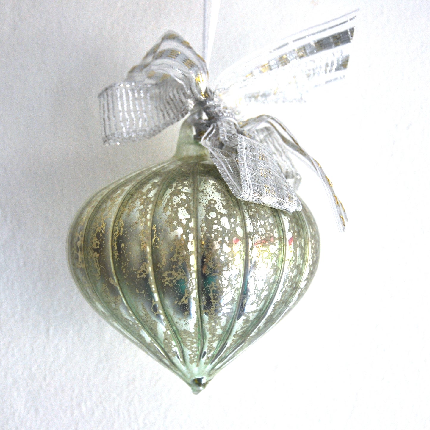 Antique Green Sultan Glass Christmas Decoration