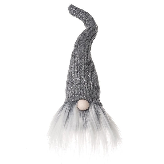 Gonk in Grey Woollen Hat Christmas Toy