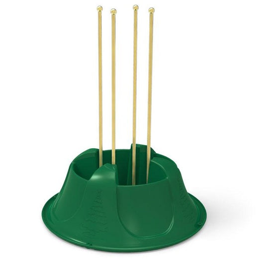 Green Swift Christmas tree stand is quick and easy to use